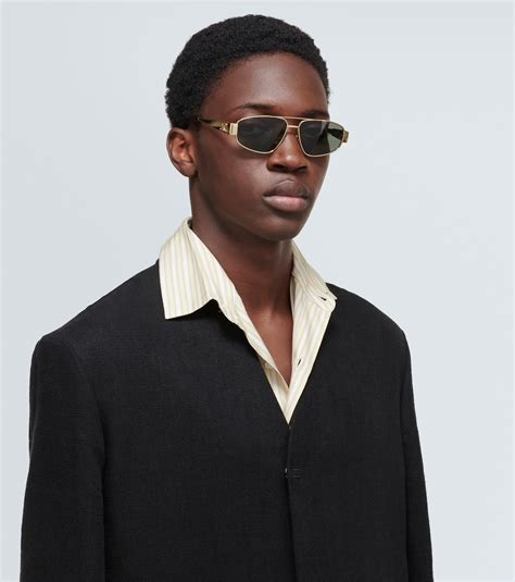 celine sunglasses aviator black|celine triomphe pilot sunglasses.